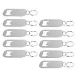 10Pcs Multifunctional Stainless Steel Bottle Opener Keychains for Everyday Use V1369-AZ3-W-20714