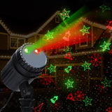 1X Projector Light Christmas Lights Laser Outdoor Decorations Jingle Jollys XMAS-LASER-BK-003