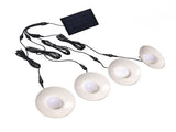 Solar Pendant Lights 4 Heads IP65 Waterproof Warm White Shed Lights with Remote Control for Outdoor V1294-YM0706-3119230109611