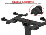 Powertrain Eon Dial Up 72KG Adjustable Dumbbells Pair with Stand - Black DMB-B10-036-2-STD