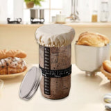 Sourdough Starter Jars, Wide Mouth Sour Dough Bread Dough Starter Jar, 24 oz Sourdough Container V1366-AZ2-W-12387