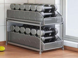 Pull Out Cabinet Organizer 2 Tier Carbon Steel Mesh Large Capacity Easy Maintenance Sliding Basket V1294-YM0706-3118230202311