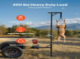 Truck Hitch Game Hoist, 400 lbs Load Capacity, Hunting Deer Hoist with 2-inch Receiver, 360-Degree V952-KCSSLSHL400LMHVUF001V0