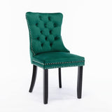 8x Velvet Dining Chairs- Green V226-SW1901GN-4