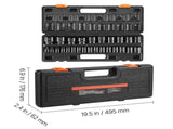 Impact Sockets Set 1/2 Inch Drive 26PCS Standard Length Impact Set 6-Point V952-CJTT12IN26PC00001V0