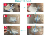 Waterproof Dialysis Catheter Shower Cover, 20Pcs 7.8"x7.8" Adhesive PICC Line Shower V1370-AZ4-17851