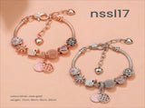 10 Styles Charm Bracelets Set Colorful Alloy & Glass Beaded Bracelets,Buy 3 for Better V1132-NSSL27-TRIPLE