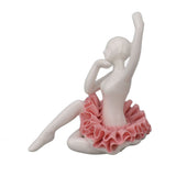 Dancing Ballerina Girl Figurine Ceramic Ballet Girl Figure Ballet Dancer Statue Sculpture Desk V1294-YM0706-3115230068711
