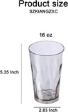 SZKIANGZXC Shatterproof Drinking Cups, Drinking Glasses, Set of 6, Plastic glass cup,16 oz plastic V1258-DP02-C-682