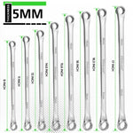 8PC Aviation Spanner Set Extra Long Wrench Double Ring CRV With Bag 8-24mm V465-66104