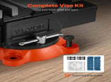 Bench Vise, 127 mm Jaw Width, 125 mm Max Jaw Opening Multipurpose Vise with 360&deg Swivel Locking V952-DXZSDGNTQ5INLZ20LV0