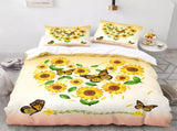 Airy Loft butterfly floral 3Piece Comforter Bundle Relaxed V745-MAB010977AJ3