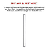 Entrance Door Pull Handle Brushed satin 1800mm V63-837641