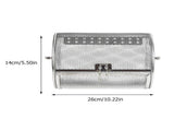 Rust-Proof Stainless Steel Grilled Cage Silver for Nuts and Bbq V1366-AZ2-W-21847