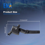 Set of 8 Curved Boot Ignition Coil Pack Compatible with Ford Lincoln Mercury 4.6L 5.4L V8 V1258-DP02-WO-167