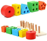 Wooden Educational Preschool Blocks Puzzle for 3 to 5 Year Old Kids Toys V178-12779