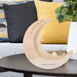 Wooden Lyre Harp Beige Beginner Musical Instrument Unfinished Surface V1370-AZ4-14051