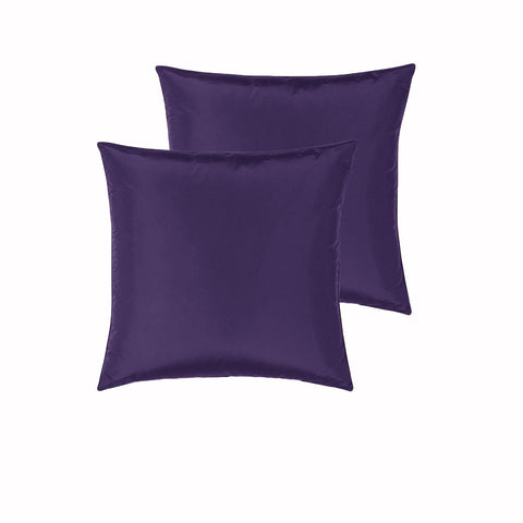 PepperMIll Satin European Pillowcases EGGPLANT V442-END-PILLOWC-SATIN-EGGPLANT-EU