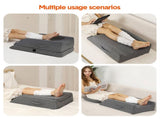 Leg Wedge Ergonomic Booster 3-Height Adjustable Memory Foam Leg Support Pillow with Washable Cover V985-LEGWEDGE