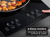 EUROCHEF Induction Benchtop Cooktop, 2000W, 9 Heat Levels, Fast Electric Portable Cooker, Touch V219-COKICTEC20PA