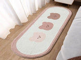 Cartoon Animal Pattern Area Rug Door Mat Soft Cute Oval Rug Bedside Carpet Decoration for Home V1294-YM0706-3117230186711