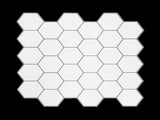 Tiles 3D Peel and Stick Wall Tile Hexagon White V63-836601