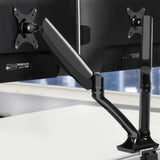 Artiss Monitor Arm Gas Spring Dual Desk Mount Screen Holder MA-D-GAS-BK