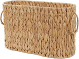 Toilet Paper Storage, Water Hyacinth Toilet Paper Holder for Up to 6 Mega Rolls, Wicker V1258-DP02-F-947