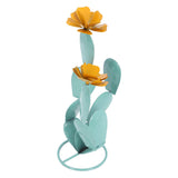 Cactus Statue Decor Iron Art Easy Installation Prickly Pear Cactus Yard Art for Garden Courtyard V1294-YM0901-3111240102411