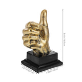 Decorative Resin Thumb Shaped Trophy for Game Party Award and Home V1366-AZ2-W-22002