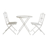 Oliveira Outdoor Dining Set White V231-MIS-70-WHITE