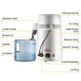 Water Distiller Purifier Pure Water Distiller Filters Water Distillation 4L Internal Stainless Steel V952-HR-1ZLSJ000000001V3