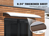 Window Door Awning Canopy 965 x 1987 mm, UPF 50 Polycarbonate Entry Door Outdoor Window Awning V952-MCZYPYCBS4080JUOZV0