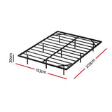 Artiss Queen Bed Frame,Floating Metal Bed Frame with Smart LED Lights - Sturdy Metal Platform Bed MBED-C-RAY-Q