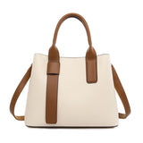 Beige And Brown Retro Fashion Handbag - Elegant Tote with Large Capacity for Work and Daily Use V888-ELOSUNG13998