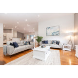 Laelia Coffee Table 120cm Solid Acacia Timber Wood Coastal Furniture - White V315-VO-COAS-08