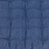 J Elliot Home Set of 2 Outdoor 100% Cotton Chair Pads 40 x 40 cm Solid Blue V442-IDC-CHAIRPAD-SETOF2COTTONSOLID-BLUE-SQ