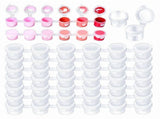 100 Strips 600 Pots Empty Paint Pots, Acrylic Paint Pots for Classrooms School Arts Crafts Painting V1370-AZ4-08334