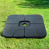 Instahut Outdoor Umbrella Base 50cm 4 Plates Stand Pod Cantilever BASE-UMB-50X50-N-FC4