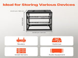 12U Open Frame Network Rack, 585 mm Depth, Wall Mounted or Floor Standing Server Rack, Heavy Duty 4 V952-KFSJJHS12UW2JXGBZ001V0