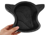 Black Wooden Serving Tray - Fruit Plate for Kitchen, Dining, and Living Room Decor V1192-AZ-W-20696