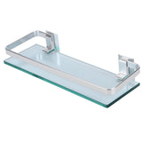 Space Aluminum Shelf Tempered Thickened Glass Bathroom Toilet Glass Storage Organizer Rack V1294-YM0721-3112210032111