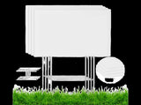 4Pcs Blank Yard Signs with H Stakes - 4pcs V1263-JX-918