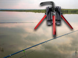 Fishing Rod Holder,Portable Fishing Rod Holder Fishing Pole Stand Holds Vertical Rod Rack Up to 3 V1192-AZ-W-10188