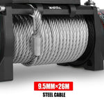 X-BULL Electric Winch 12000LBS/5454KGS Steel Cable 12V Wireless Remote Offroad V211-AUEB-XBEW005