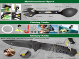 Red box outdoor survival equipment, wilderness survival treasure box toolbox set, adventure travel, V1197-GJ-072101