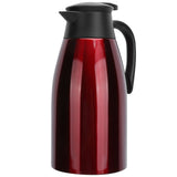2L Insulation Pot Stainless Steel Vacuum Thermal Kettle Jug for Home Office TravelRed V1294-YM0718-3118210026311