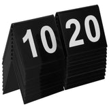 Acrylic Table Tent Numbers, Black, High Contrast, Elegant Wedding Decor, Double Sided, 20Pcs V1366-AZ2-W-17447