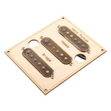 Prewired Pickguard SSS 3 Single Coil Pickups Adjustable Loaded Electric Guitar Pickguard for Guitar V1369-AZ3-W-13957