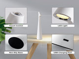 Portable LED Table Lamp 13.5" H Touch Control, 3 Brightness Levels, Rechargeable Desk Light for V1107-CS-GJTDB